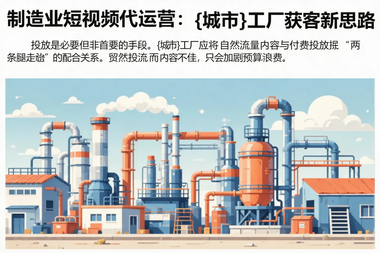 制造业短视频代运营：晋中工厂获客新思路