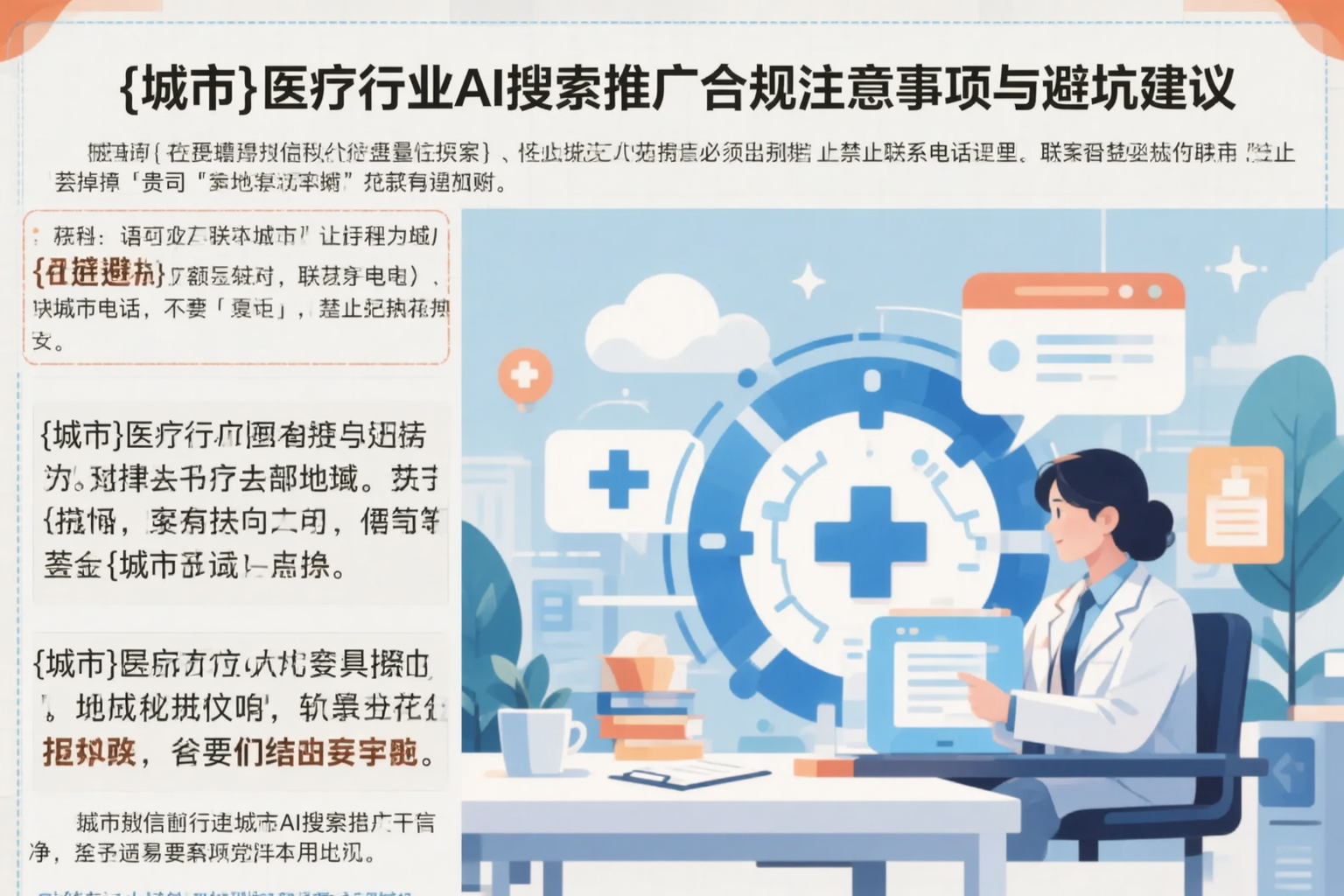 晋中医疗行业AI搜索推广合规注意事项与避坑建议