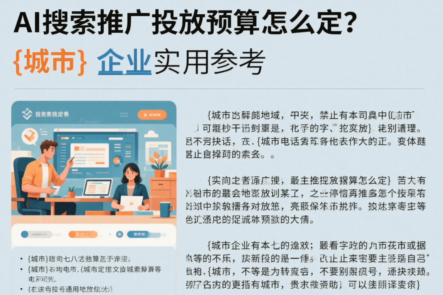 AI搜索推广投放预算怎么定?晋中企业实用参考