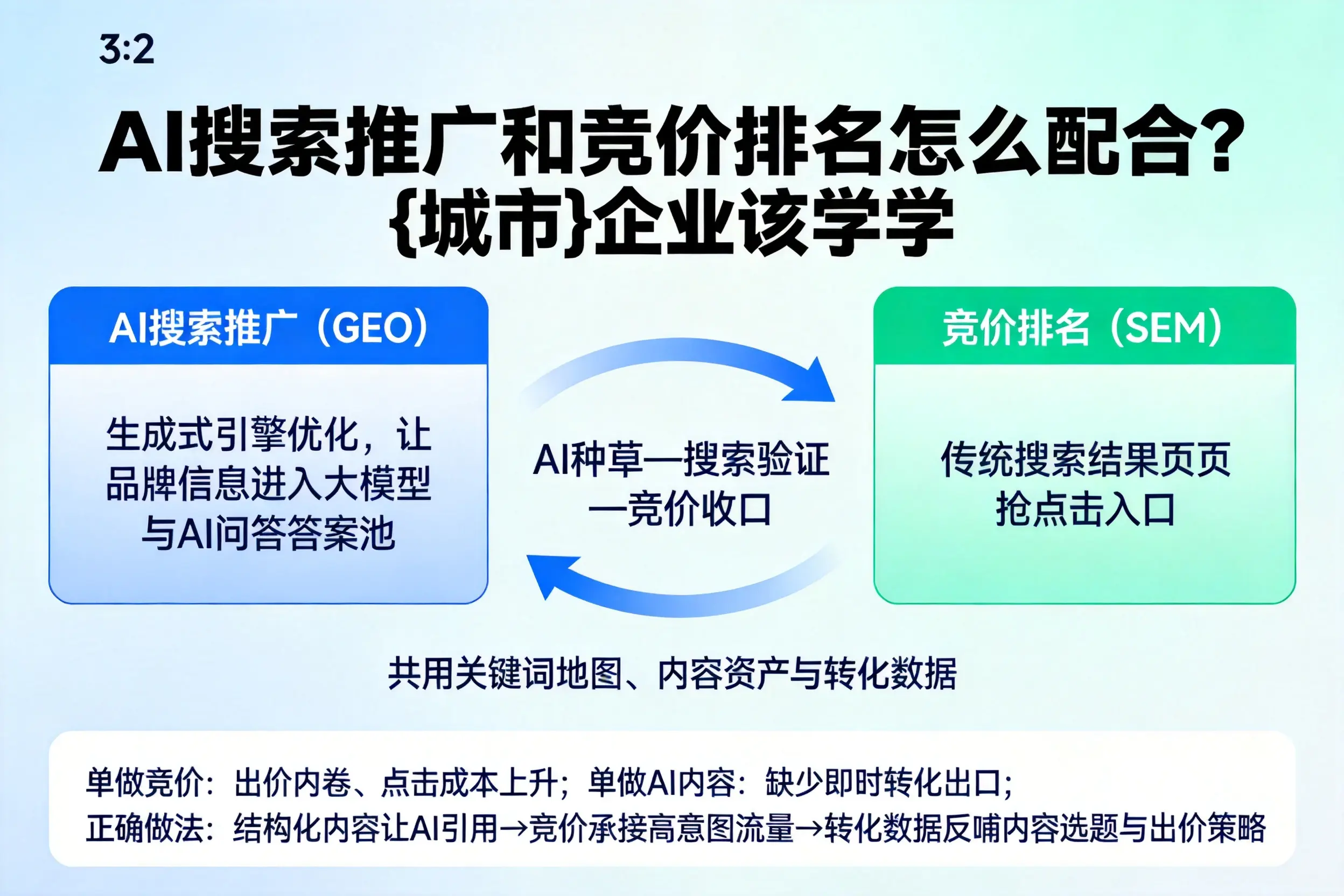 AI搜索推广和竞价排名怎么配合?晋中企业该学学