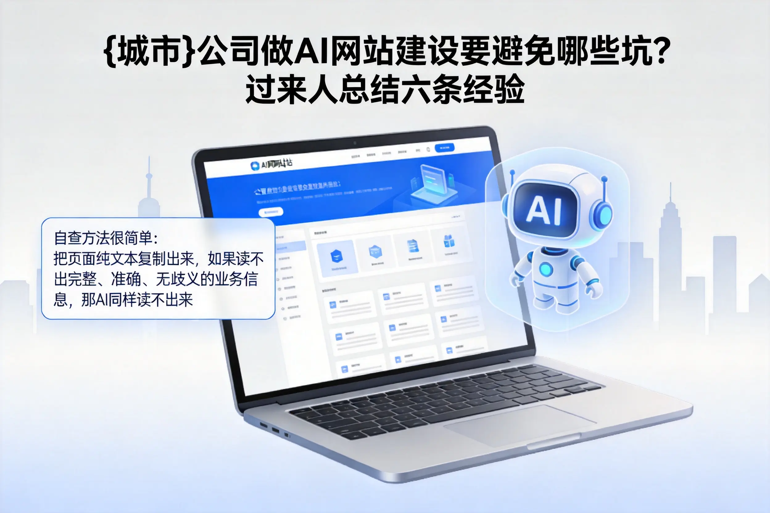晋中公司做AI网站建设要避免哪些坑?过来人总结六条经验