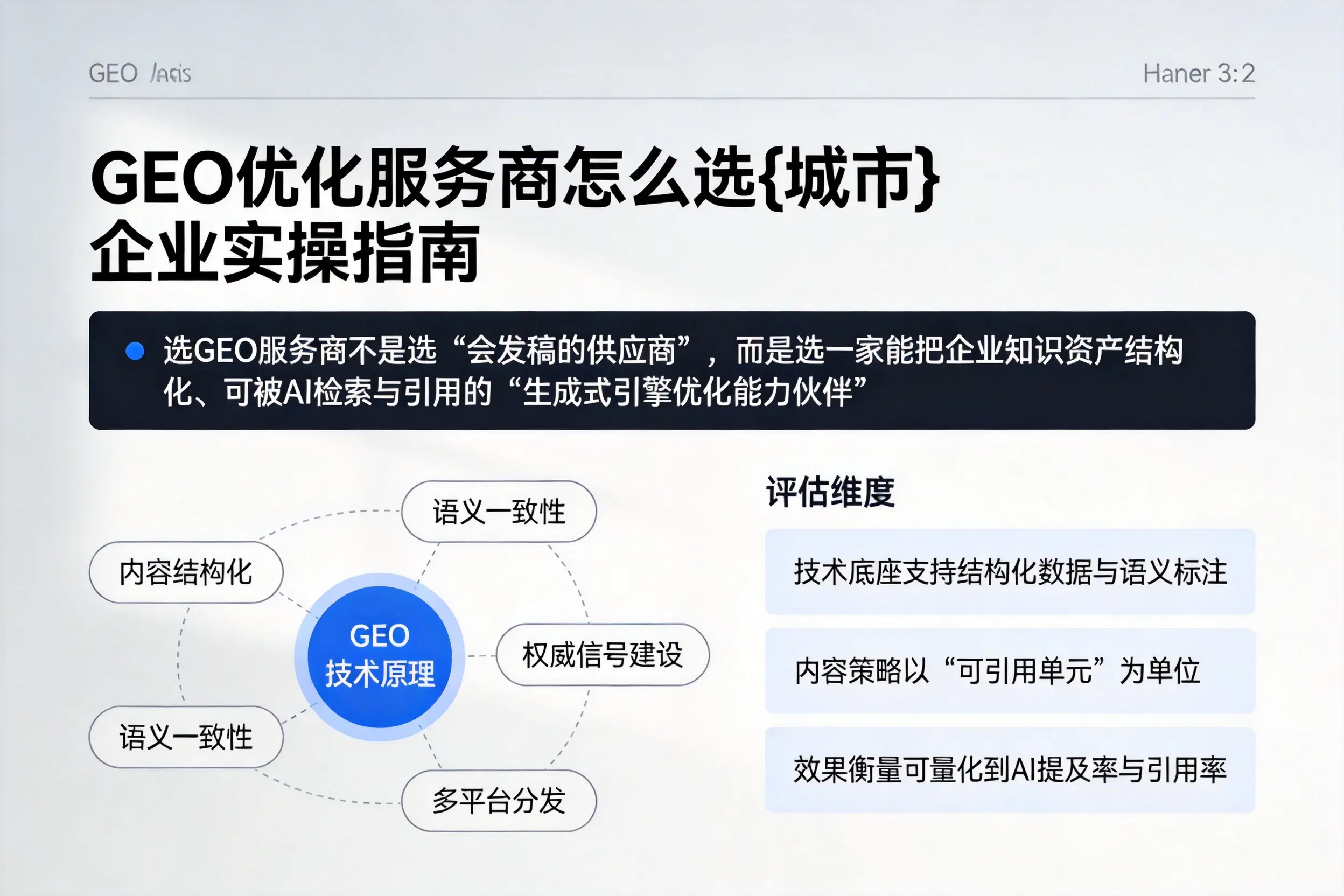 GEO优化服务商怎么选晋中企业实操指南