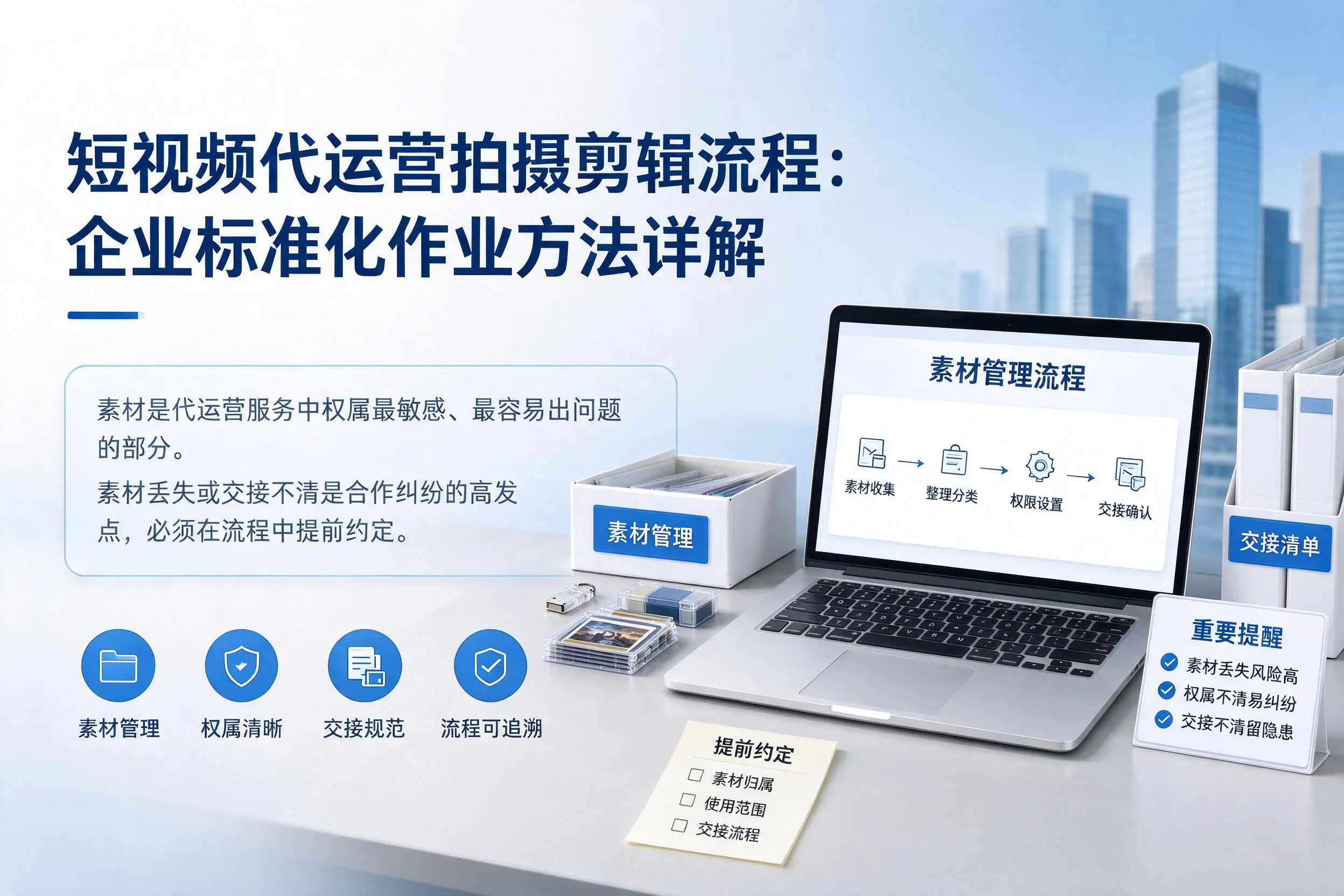 短视频代运营拍摄剪辑流程:晋中企业标准化作业方法详解