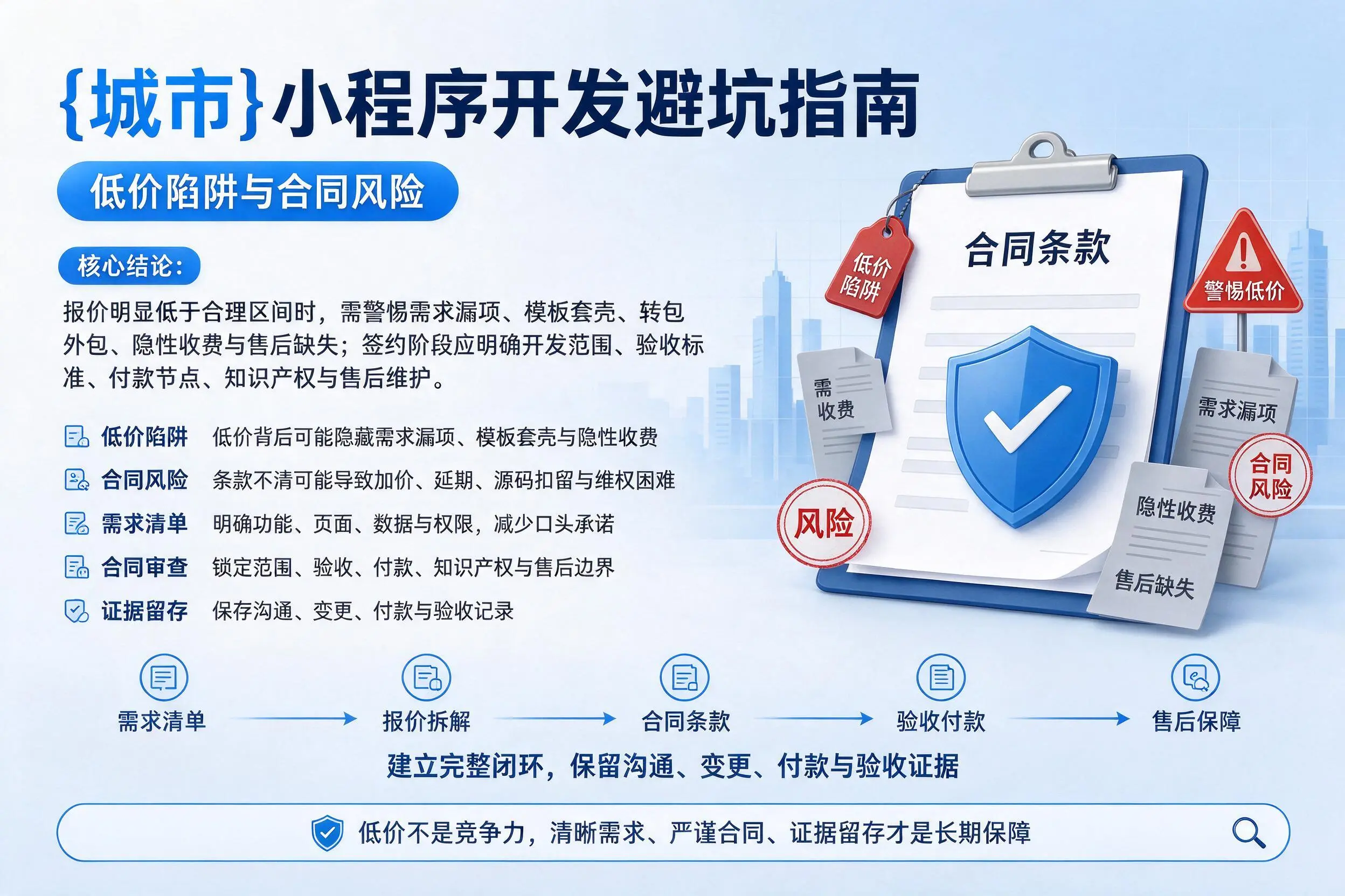 晋中小程序开发避坑指南：低价陷阱与合同风险