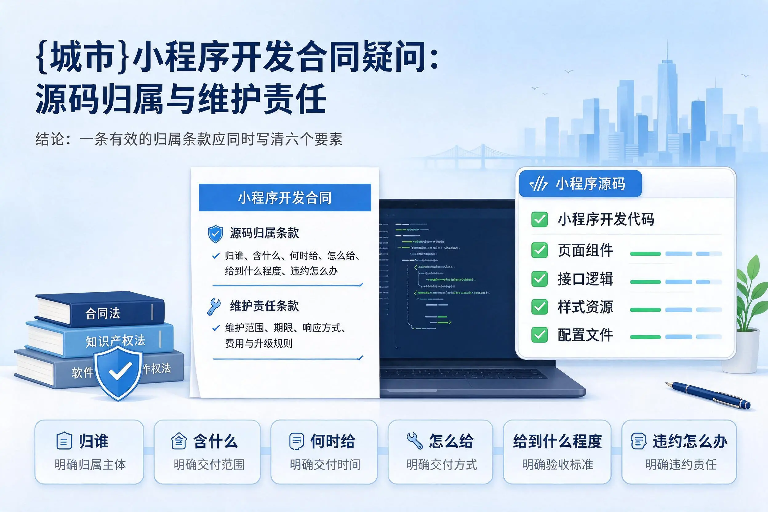 晋中小程序开发合同疑问：源码归属与维护责任