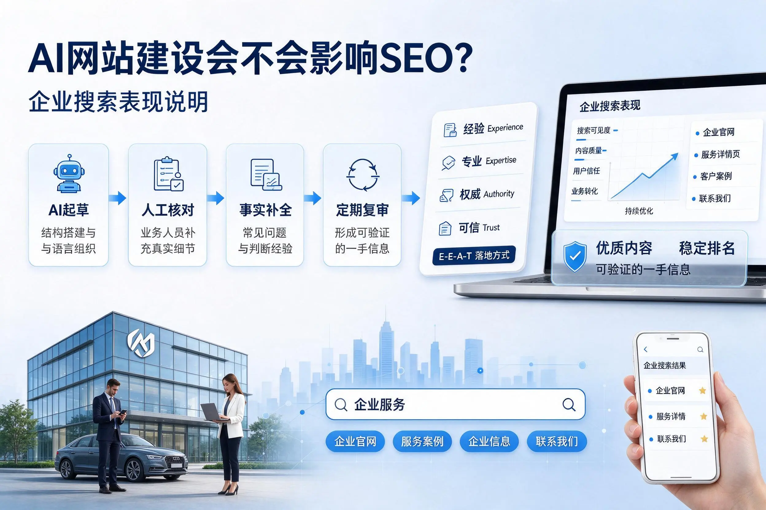 AI网站建设会不会影响SEO？晋中企业搜索表现说明
